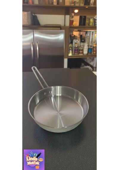 Akdeniz 24 Cm Metal Kulplu Çelik Tava