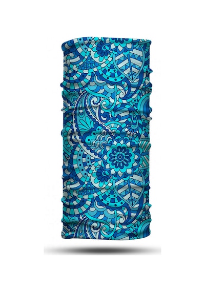 Dair Turkuaz Desenli Motosiklet Bandana Boyunluk Outdoor Balaklava