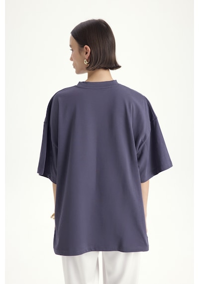 Mai Studıos Mai Studios Co. Pomelo Oversize Füme T-shirt Füme