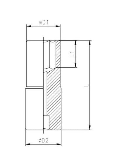 İzeltaş 1/4'' Altı Köşe Derin Lokma Anahtar 7 Mm