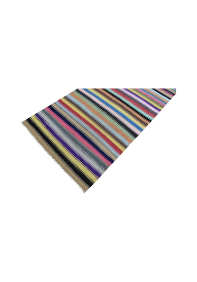 Kilim Antik El Dokuma Capcanlı Bukleli Pamuklu Kilimi 0157 - Yeni - Çok Renkli