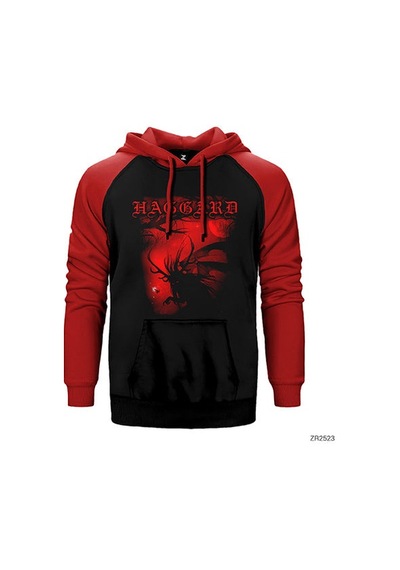 Haggard Monster Kırmızı Renk Reglan Kol Sweatshirt / Hoodie