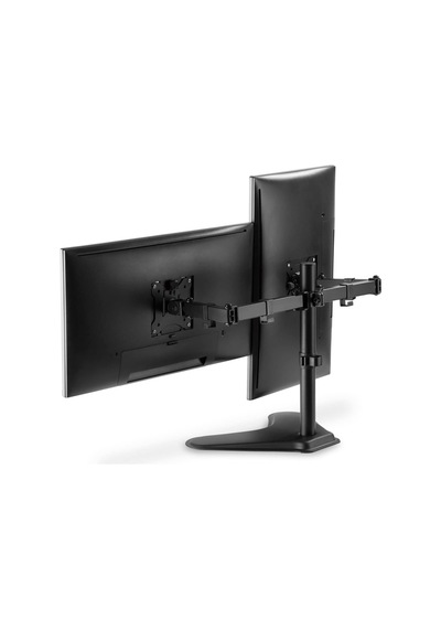 Dıgıtus Monitör Tutucu - Ayak - 2 Monitör - 32 İnçe Kadar - 2x 8 Kg'a Kadar - Vesa 75x75, 100x100 - Siyah