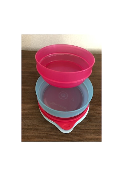500 Ml Renkli Buzdolabı Kabı 2 Li Mavi-pembe