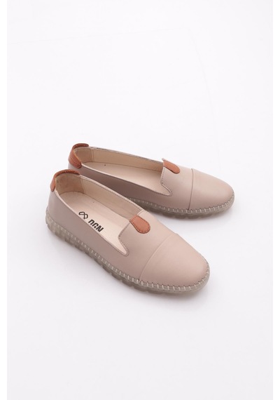 Dgn P01 Bayan Strobelli Anatomic Footwear Deri Ayakkabi Gümüş