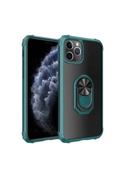 Apple Uyumlu iPhone 11 Pro Max Kılıf Mola Kenar Köşe Ve Yüzük Kısımları Renkli