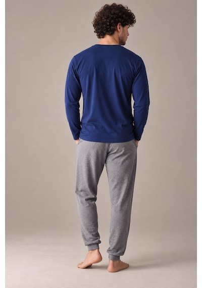 Gd Goldoremi Erkek Everythings Better Orta Kalın Regular Manşetli Uzun Kollu Pijama Takım İndigo Gd Goldoremi Erkek Everythings Better Orta Kalın Regular Manşetli Uzun Kollu Pijama Takım İndigo
