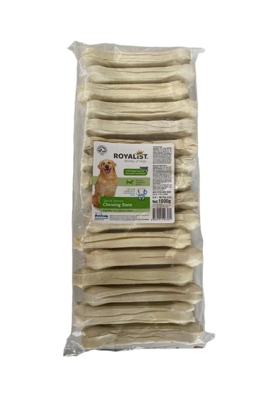 Royalist Beyaz Press Köpek Çiğneme Kemik 5,5'' 14 CM 16 Adet Medium 1 KG