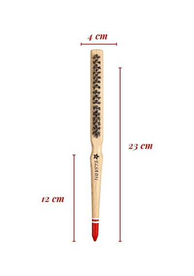Tr Professional 0,31t Kırmızı Uçlu Topuz Fırçası Genel