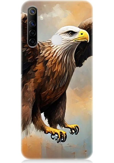 Realme 6i Uyumlu Kartal Uçuşu Desenli Silikon Kılıf