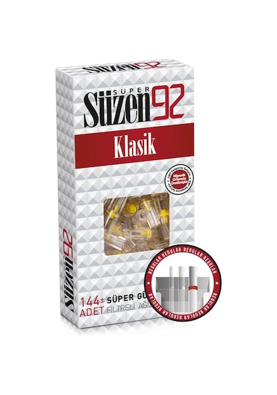 Süzen92 Sigara Ağızlığı Filtresi Klasik 144'lü Kutu
