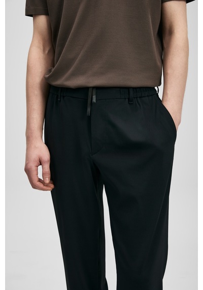 Lufian Evrıc Smart Erkek Chino Pantolon Slim Fit Siyah Siyah 111190361100100
