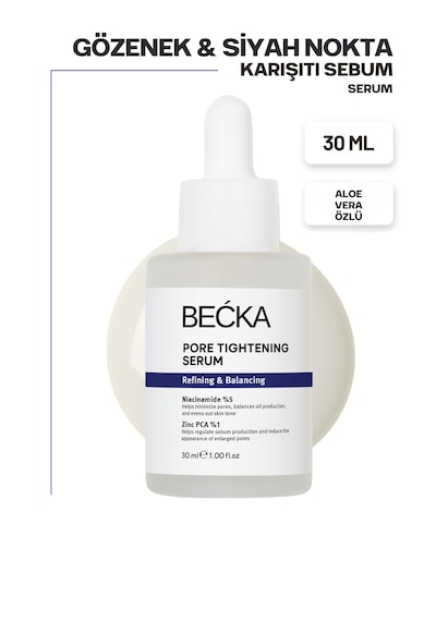 Becka Siyah Nokta Ve Akne Karşıtı Cilt Bakım Serumu 30 Ml Niacinamide 5% & Zinc Pca %1