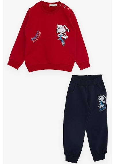 Breeze Girls & Boys Erkek Bebek Eşofman Takım Bisikletli Mutlu Köpekçik Baskılı 9 Ay-3 Yaş, Kırmızı-kırmızı Kırmızı Breeze Girls & Boys Erkek Bebek Eşofman Takım Bisikletli Mutlu Köpekçik Baskılı 9 Ay-3 Yaş, Kırmızı-kırmızı Kırmızı