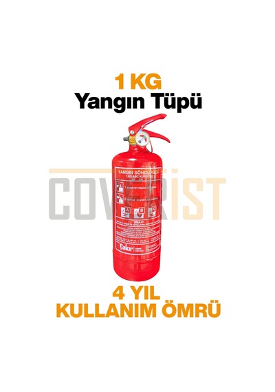Eva Trafik Seti Plus - 1 Kg Yangın Tüpü - 4 Yıllık - Siyah - Gold Paket