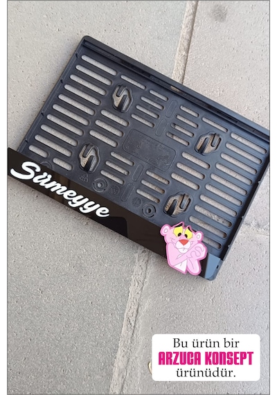Pleksi Motosiklet Plakalığı Pembe Panter Motor Plakalığı Pink Panter Pembe Panter Motor Plakalık