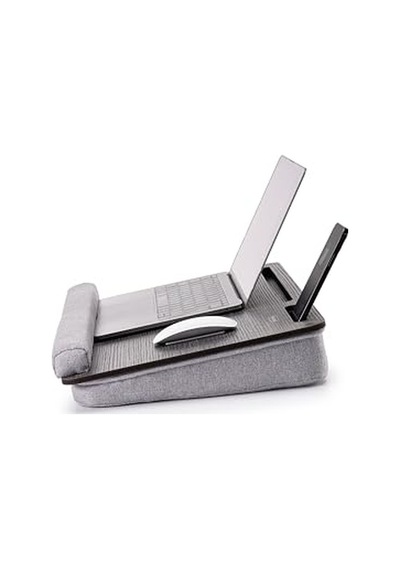 Vigo Wood-ls025 Minderli Laptop Sehpası Antik Gri
