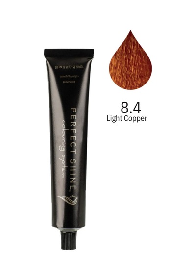 Perfect Shine Permanent Profesyonel Saç Boyası 100 ML Açık İrlanda Kızılı/Zencefil Bakır Copper