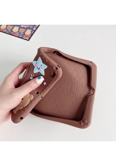 Samsung Galaxy Uyumlu Tab A7 10.4 T500 T505 T507 Kılıf Cute Dolls Standlı Eğlenceli 3d Karekterli Çocuk Kılıfı Kılıf