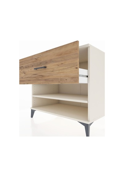 Kronos Şifonyer Tek Raflı Tek Çekmeceli 88x59x80 Aytaşı-çam Aytaşı