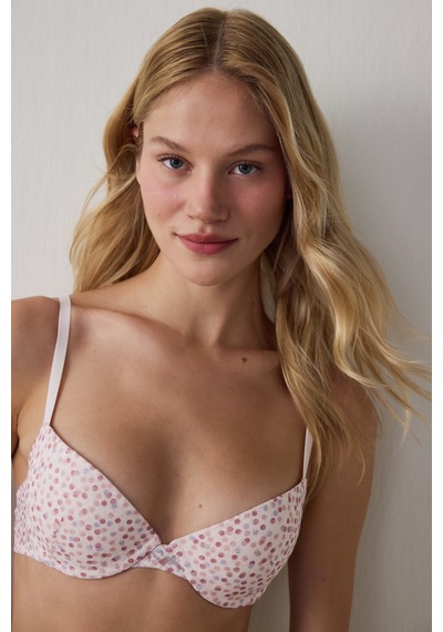 Penti Açık Pembe Pleasure Desenli Lace Dantel Sütyen