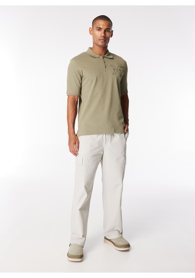 John Richmond Haki Erkek Polo T-shirt Ump24207po