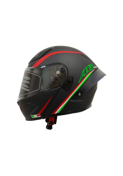 Ws-210 Güneş Vizörlü Çene Açılır Kask 46 Şeffaf Vizörlü İtaly Dizany Siyah