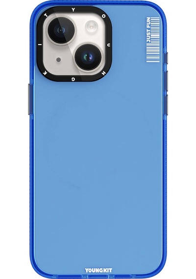 Apple Uyumlu  iPhone 15 Kılıf Pürüzsüz Düz Arka Yüzey Youngkit Crystal Color Serisi Kapak