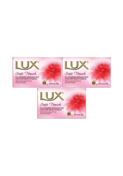 Lux Sabun 80gr Soft Touch Yumuşak Dokunuş 3 Lü Set