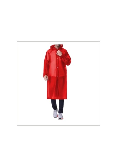 Uyguna-yakala 11011 Savage Pvc Kırmızı Cep Yağmurluk-agm.007 Kırmızı