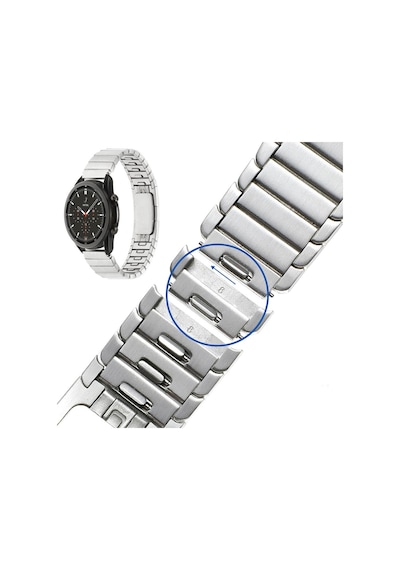 Galaxy Watch 46mm Otomatik Klipsli Lüx Metal Kordon