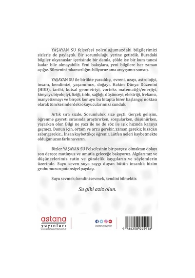 Yaşayan Su Felsefesi - Bülent Uğur Ecevit - Astana Yayınları