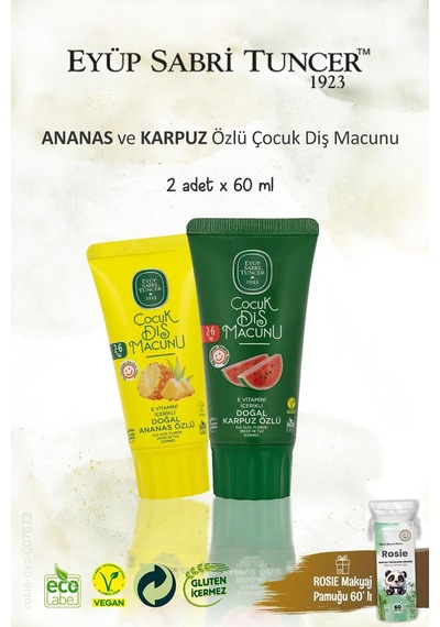 Est Karpuz Ve Ananas Özlü Çocuk Diş Macunu 60 Ml, Rosıe