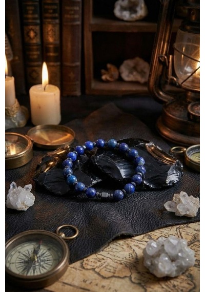 Lapis Lazuli Taşı Bileklik Lacivert