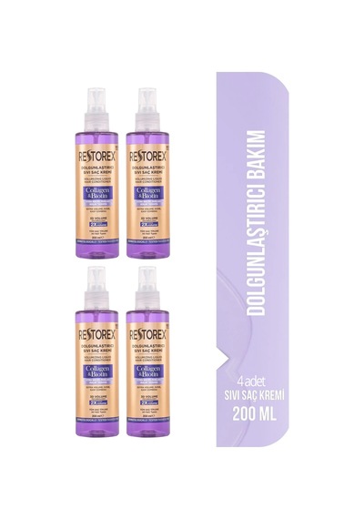 Sıvı Saç Kremi Kolajen&biotin Dolgunlaştırıcı 4x200ml