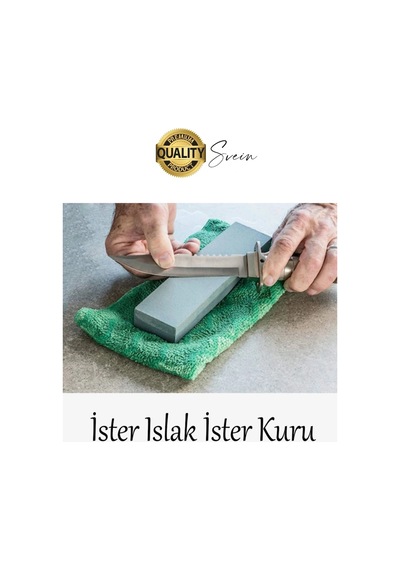 Premium Bıçak Bileme Taşı Çift Taraflı 200 Mm Kaba Ve İnce Dikdörtgen Biley Testere Nacak Satır