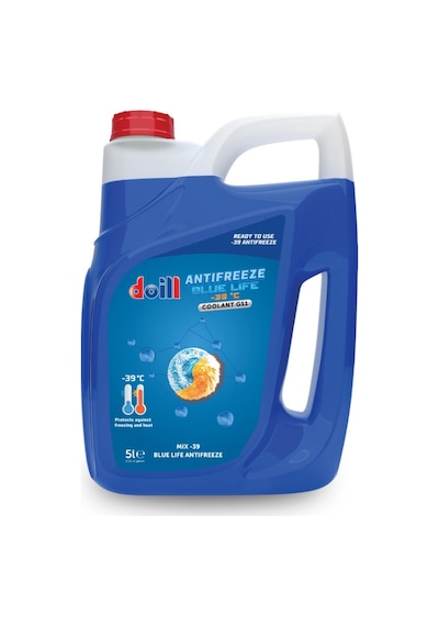 -39 / -40 Derece Hazır Karışım 5 Litre Mavi Antifriz - G11 Üretim Yılı: 2025 Mavi