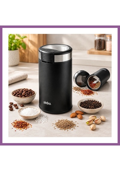 Ren.ga.renk Kahve & Baharat Öğütücü 200w, 50g Çelik Bıçak Rengaren Çok Renkli