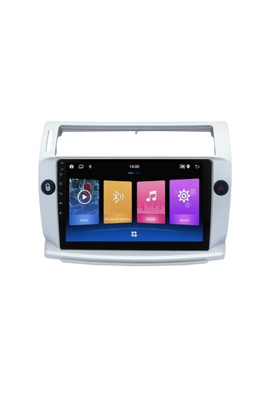 Foxus Citroen C4 2014 2009 64gb Hafıza Android Dokunmatik Ekran Oto Teyp - Carplay Wifi Gps Bluetooth Kamera Destekli Oem