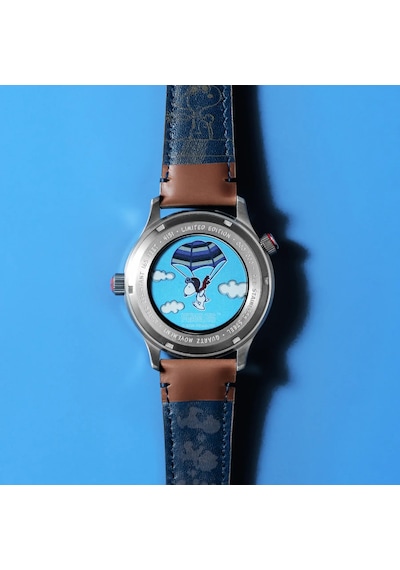 Avı-8 Hawker Hurricane Av-4151-04 Mckellar Dual Time Peanuts Snoopy Flying Ace Limited Edition Erkek Gri