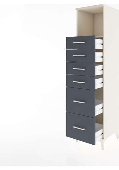 Hyperion Dolap Tek Raflı 6 Çekmeceli 44x44x182 Aytaşı-antrasit Aytaşı Hyperion Dolap Tek Raflı 6 Çekmeceli 44x44x182 Aytaşı-antrasit Aytaşı