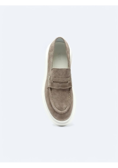 Kip Vizon Süet Smart Casual Loafer Vizon
