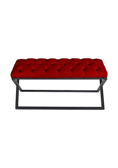 Varcera Bordo Chester Model Kapitoneli Puf&bench&koltuk&oturma Bankı&teddy Puff&yatak Odası Takımı Önü&ucu