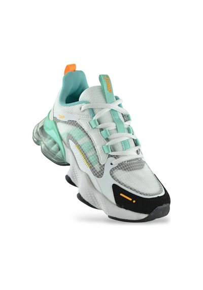 30906 Rahat Ortopedik Taban Günlük Unisex Spor Ayakkabı Balon Taban Beyaz