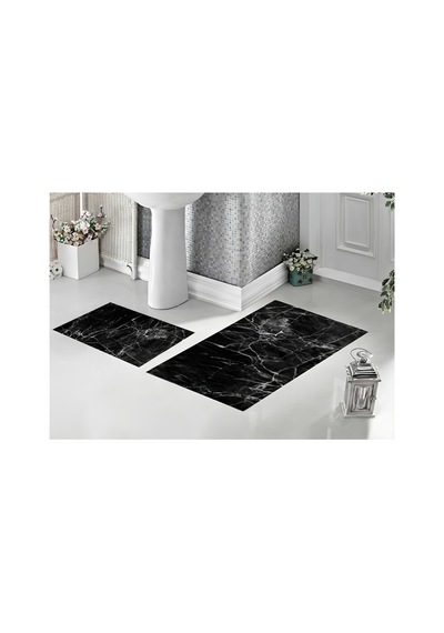 Dijital Baskılı Kaymaz Tabanlı 2 Li Set Banyo Paspası Kaymaz Tabanlı Klozet Takımı Siyah Mermer - 929281978 Siyah Mermer Dijital Baskılı Kaymaz Tabanlı 2 Li Set Banyo Paspası Kaymaz Tabanlı Klozet Takımı Siyah Mermer - 929281978 Siyah Mermer