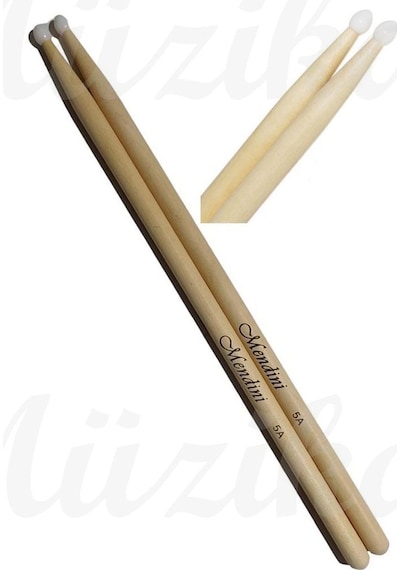 Baget Plastik Uçlu Maple Wood- Davul - Bateri Bageti 5a Pürüzsüz Yüzey Akçaağaç Drumsticks