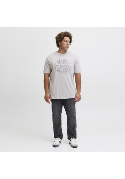 Jack & Jones Büyük Beden Slim Fit Düsük Bel Jean - Glenn - 12288381 Black Denim