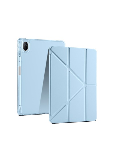Huawei Matepad Se 10.4 Uyumlu Kalem Bölmeli Standlı Tri-folding Tablet Kılıfı Kapaklı Kılıf