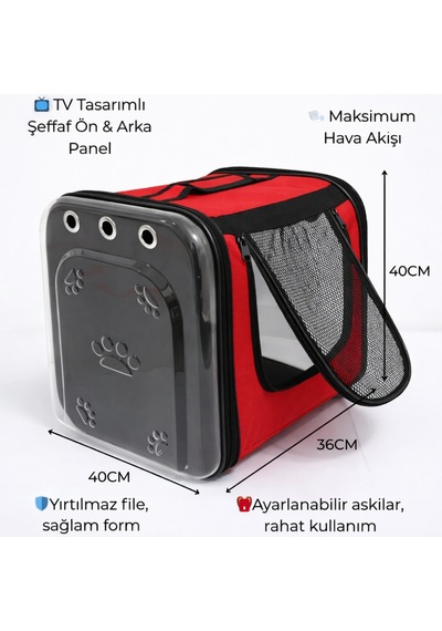 Vg Premium Tv Model Kedi Ve Köpek Taşıma Çantası
