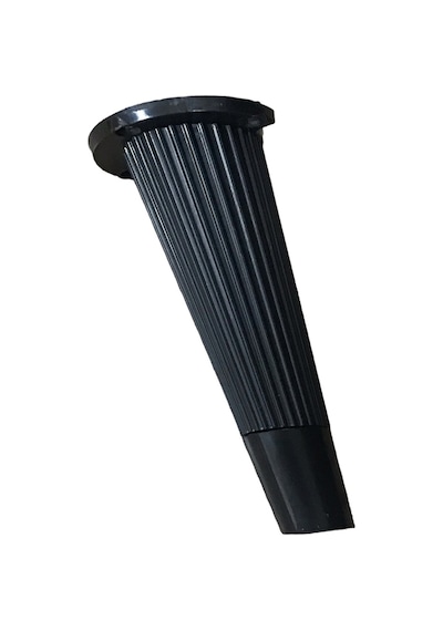Eymenyapimarket Stil Açılı Konik Plastik Mobilya Ayak Koltuk Ayağı Siyah Altın